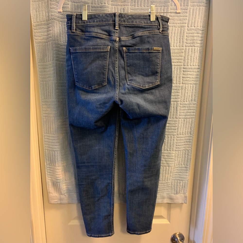 WHITE HOUSE BLACK MARKET WOMENS MID-RISE SOFT DENIM SKINNY JEANS SIZE 2